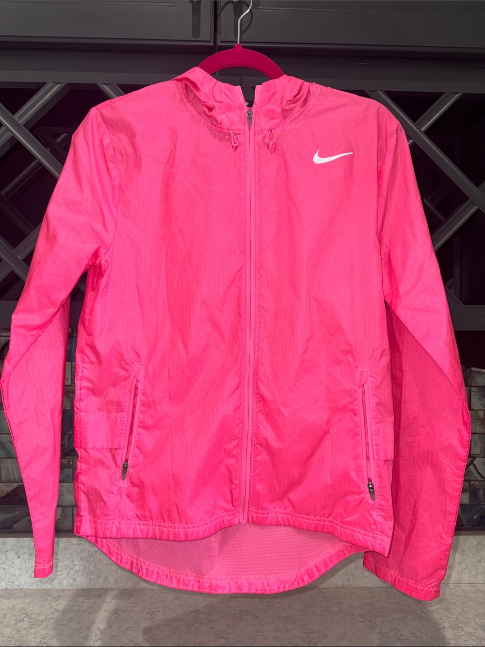 Nike Hot Pink Hooded Running Jacket